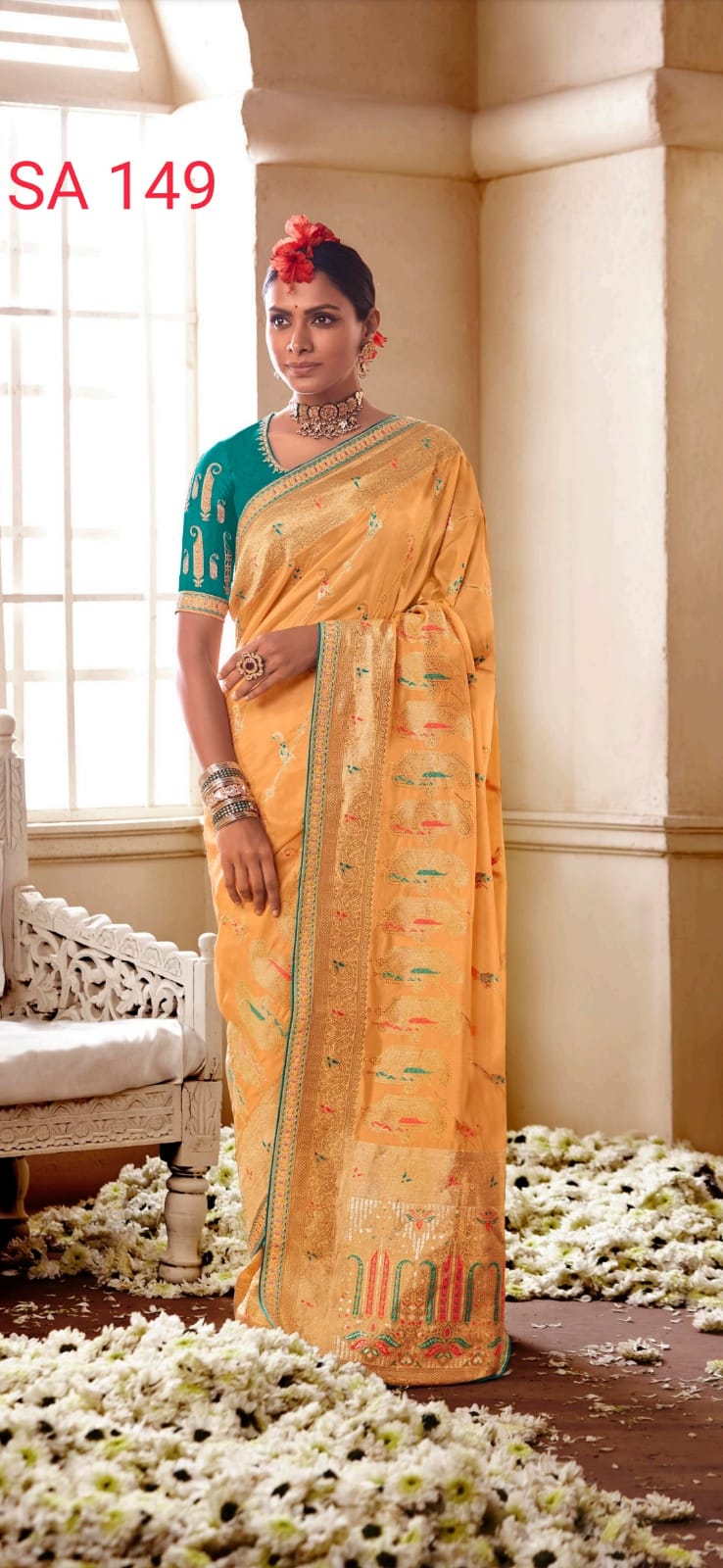 Kimora Sindhuri Meenakari Wholesale Wedding Wear SIlk Saree
